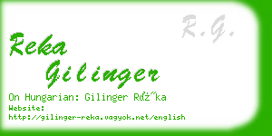 reka gilinger business card